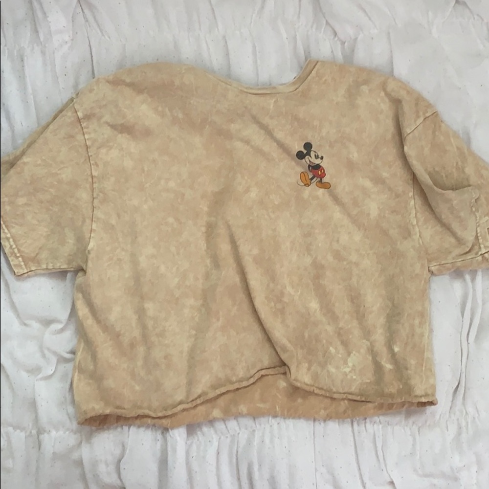 Speckled Tan Mickey Mouse Shirt